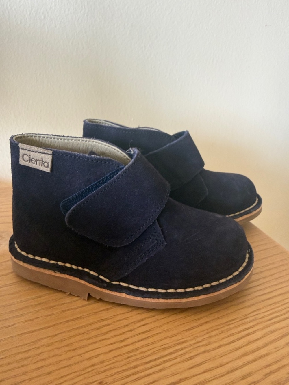 Cienta Navy Suede Chukka Boots Toddler Size 23